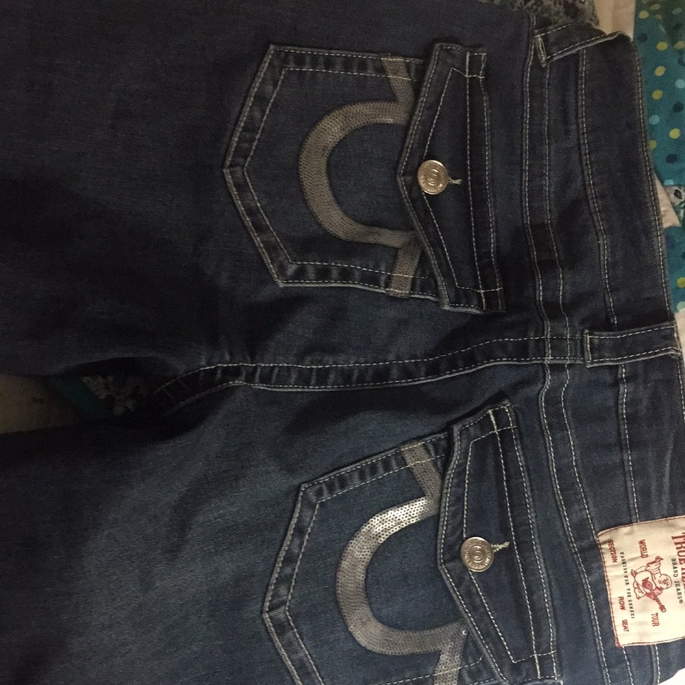 Size 30 Halle mid rise super skinny true religion